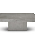 Una Concrete Outdoor Rectangular Coffee Table