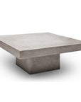 Una Concrete Outdoor Square Coffee Table