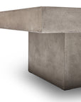 Una Concrete Outdoor Square Coffee Table