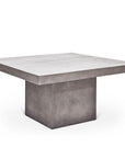 59" Una Fiber Reinforced Concrete Square Dining Table