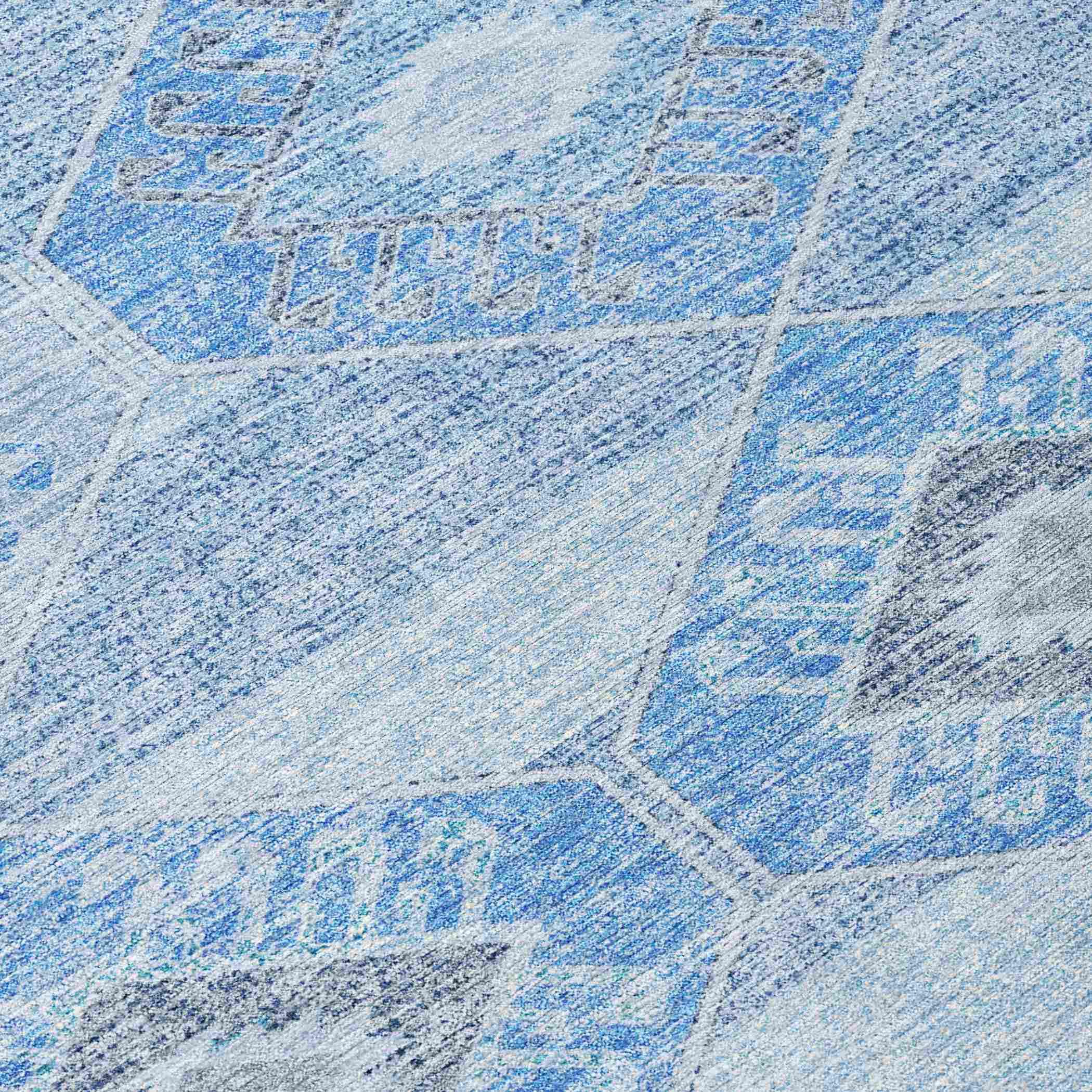 Addison Rugs Uraain Blue Washable Indoor-Outdoor Rug