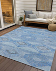 Addison Rugs Uraain Blue Washable Indoor-Outdoor Rug