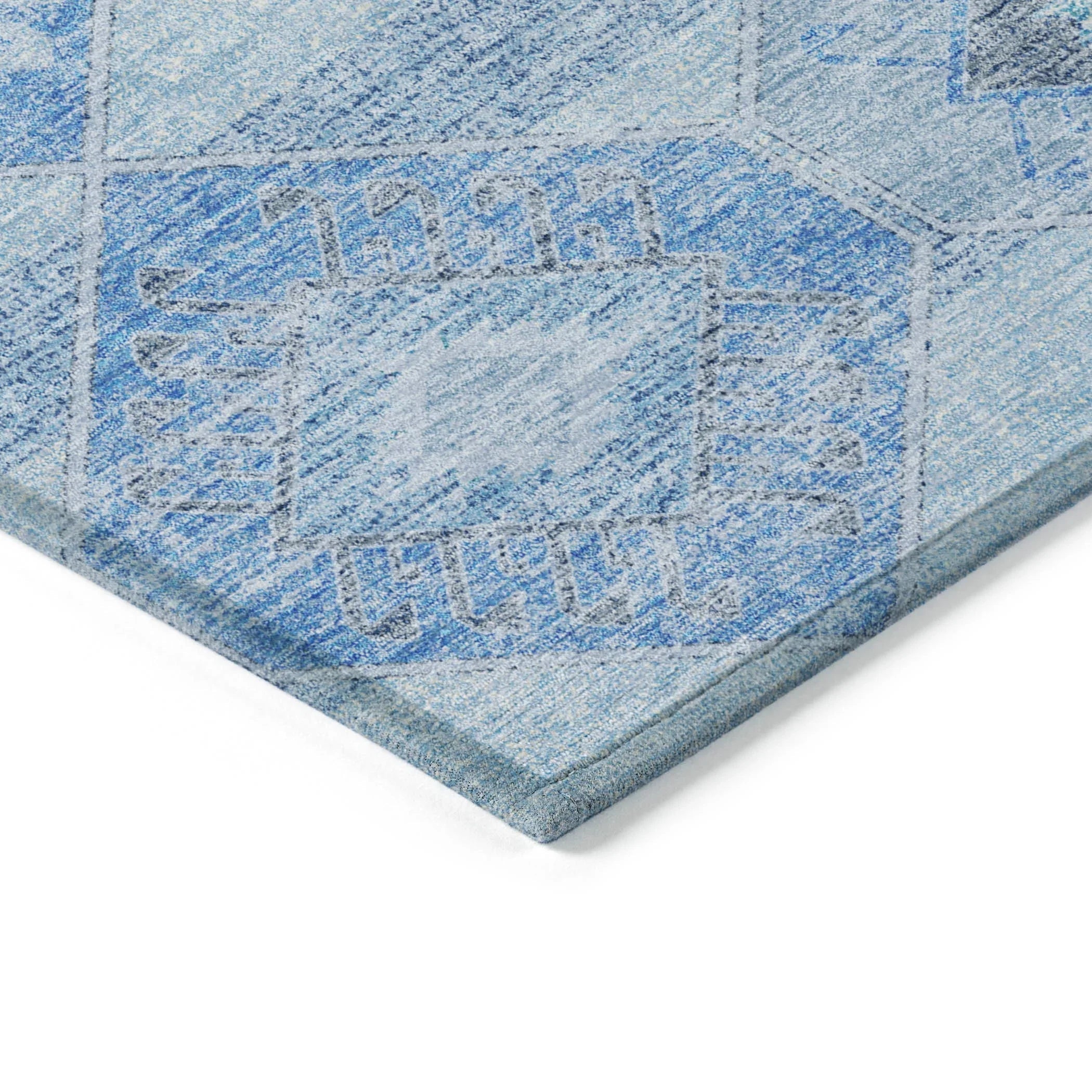 Addison Rugs Uraain Blue Washable Indoor-Outdoor Rug