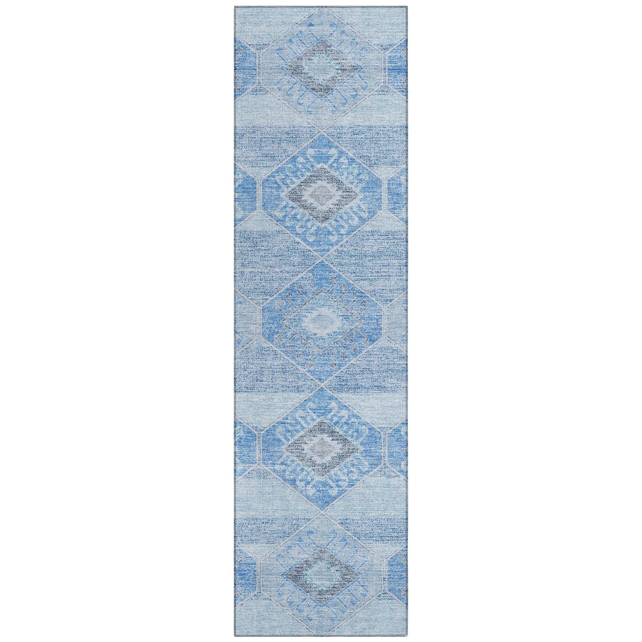 Addison Rugs Uraain Blue Washable Indoor-Outdoor Rug