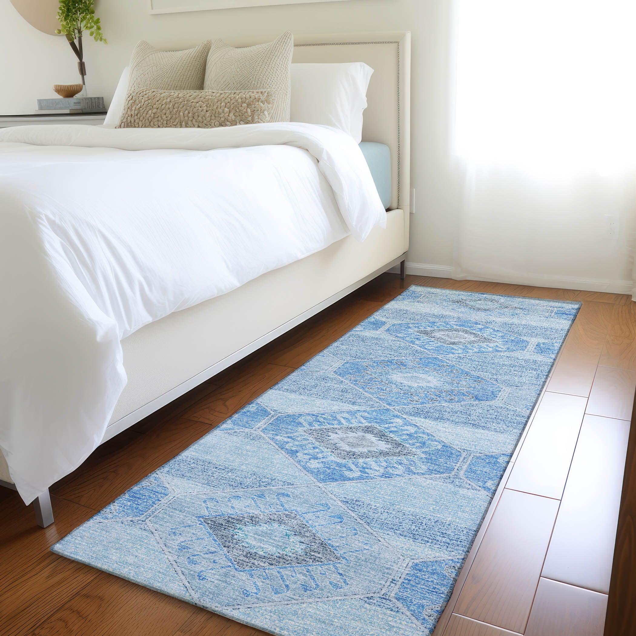 Addison Rugs Uraain Blue Washable Indoor-Outdoor Rug