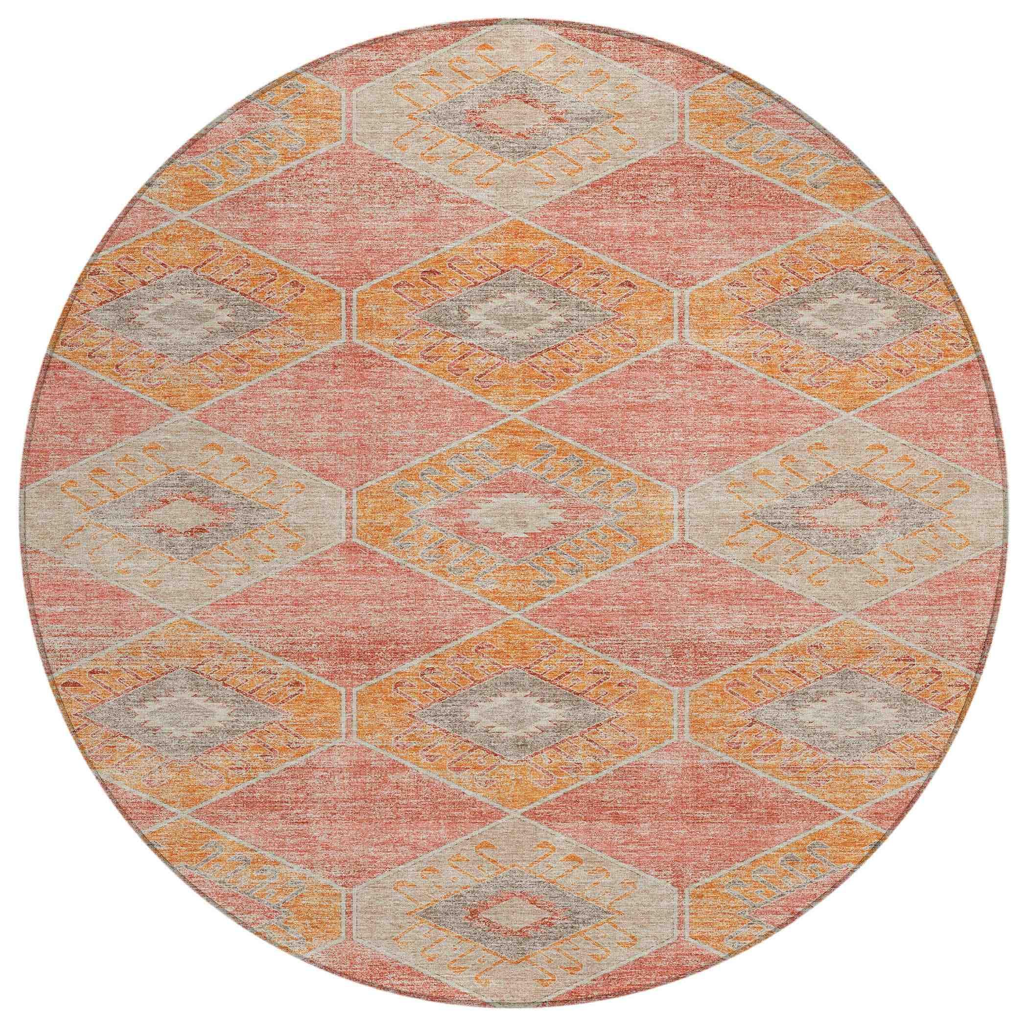 Addison Rugs Uraain Coral Washable Indoor-Outdoor Rug