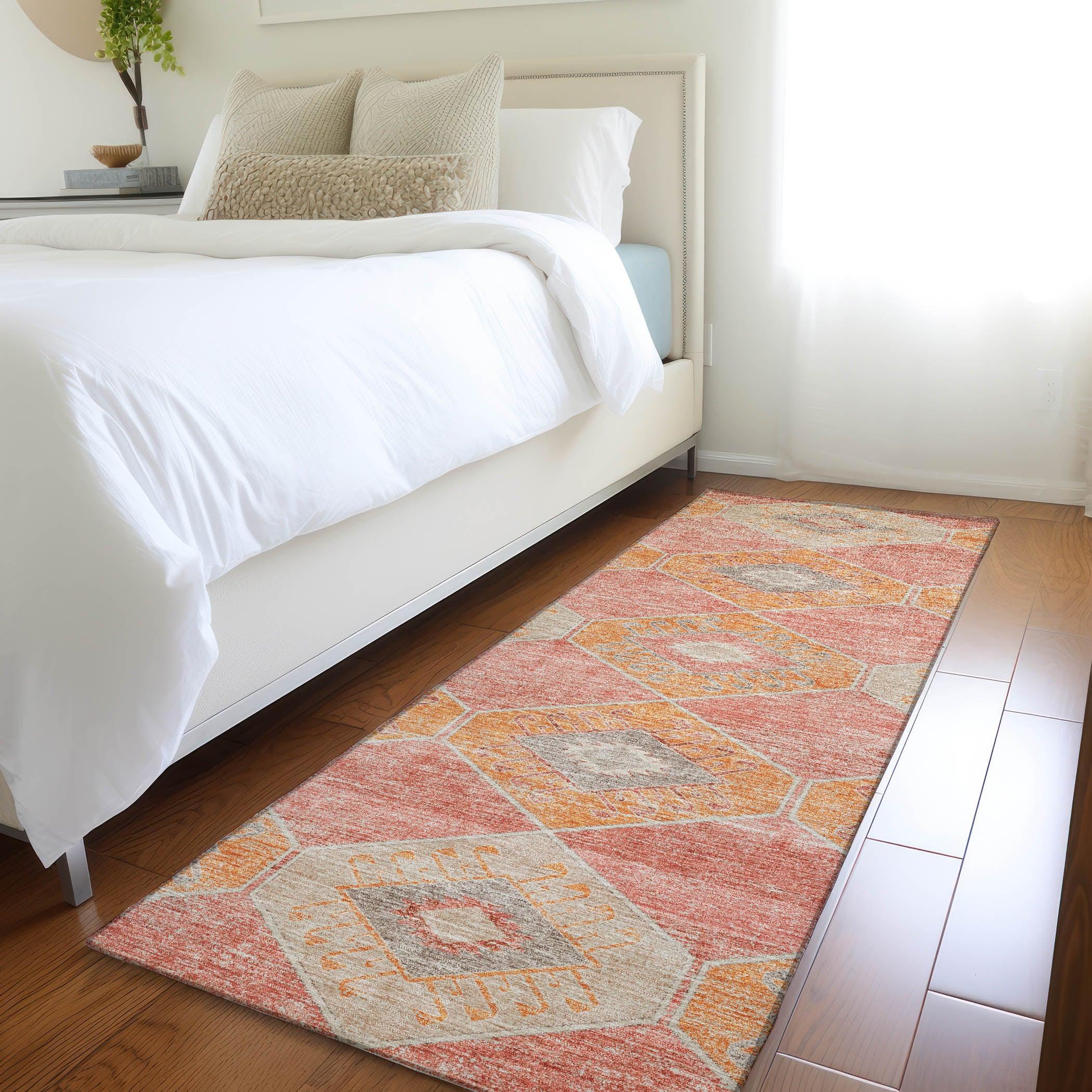 Addison Rugs Uraain Coral Washable Indoor-Outdoor Rug
