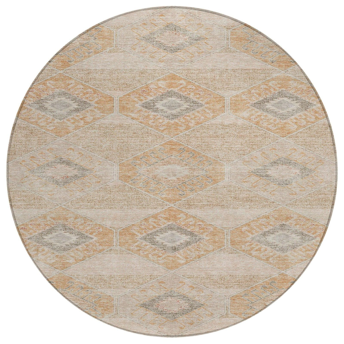 Addison Rugs Uraain Orange Washable Indoor-Outdoor Rug