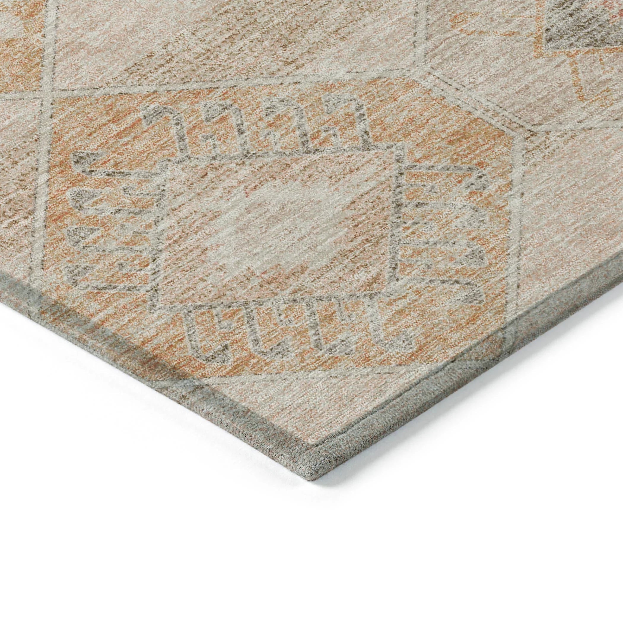 Addison Rugs Uraain Orange Washable Indoor-Outdoor Rug