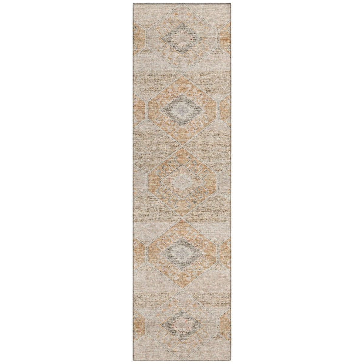Addison Rugs Uraain Orange Washable Indoor-Outdoor Rug