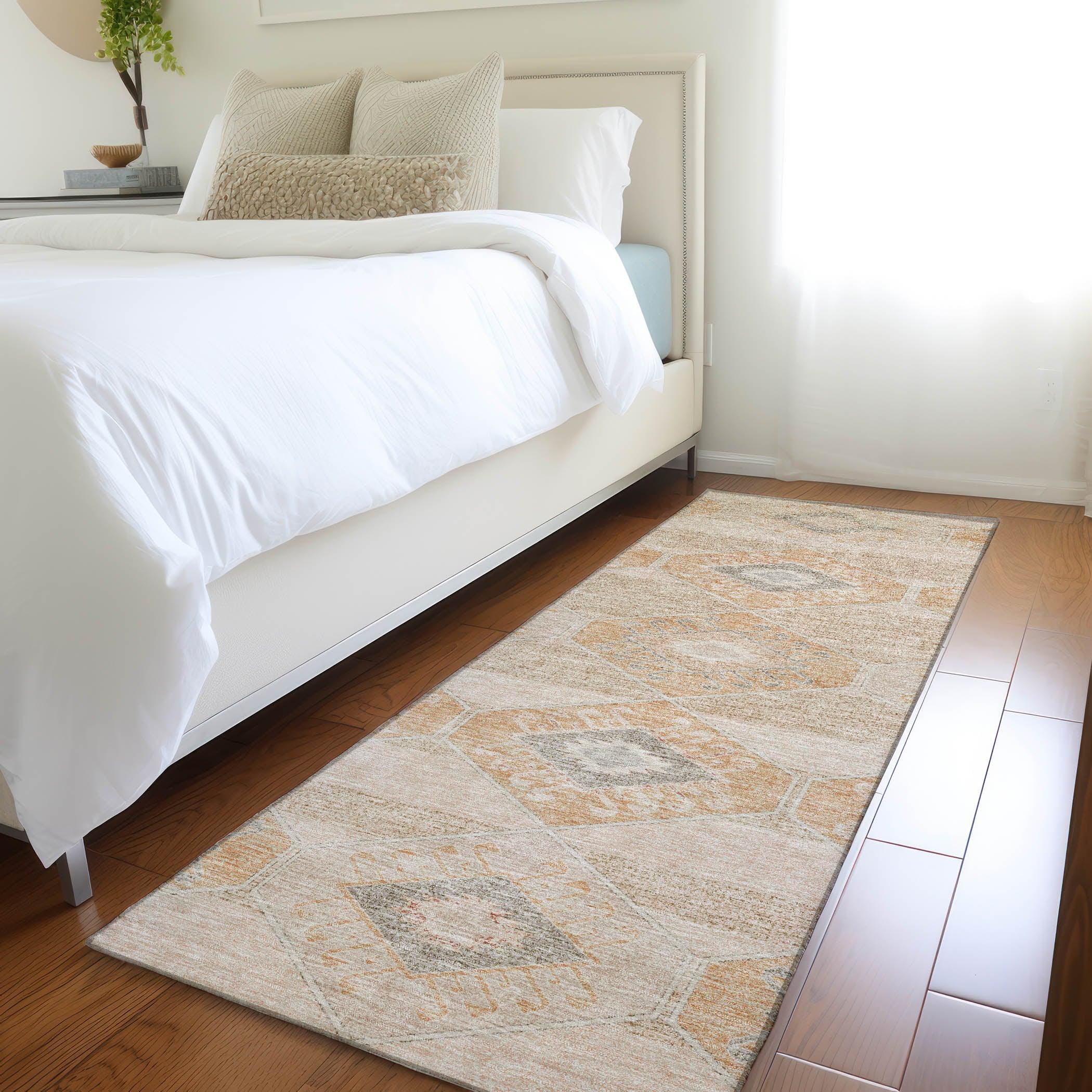 Addison Rugs Uraain Orange Washable Indoor-Outdoor Rug
