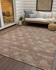 Addison Rugs Uraas Orange Washable Indoor-Outdoor Rug