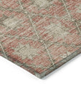 Addison Rugs Uraas Orange Washable Indoor-Outdoor Rug