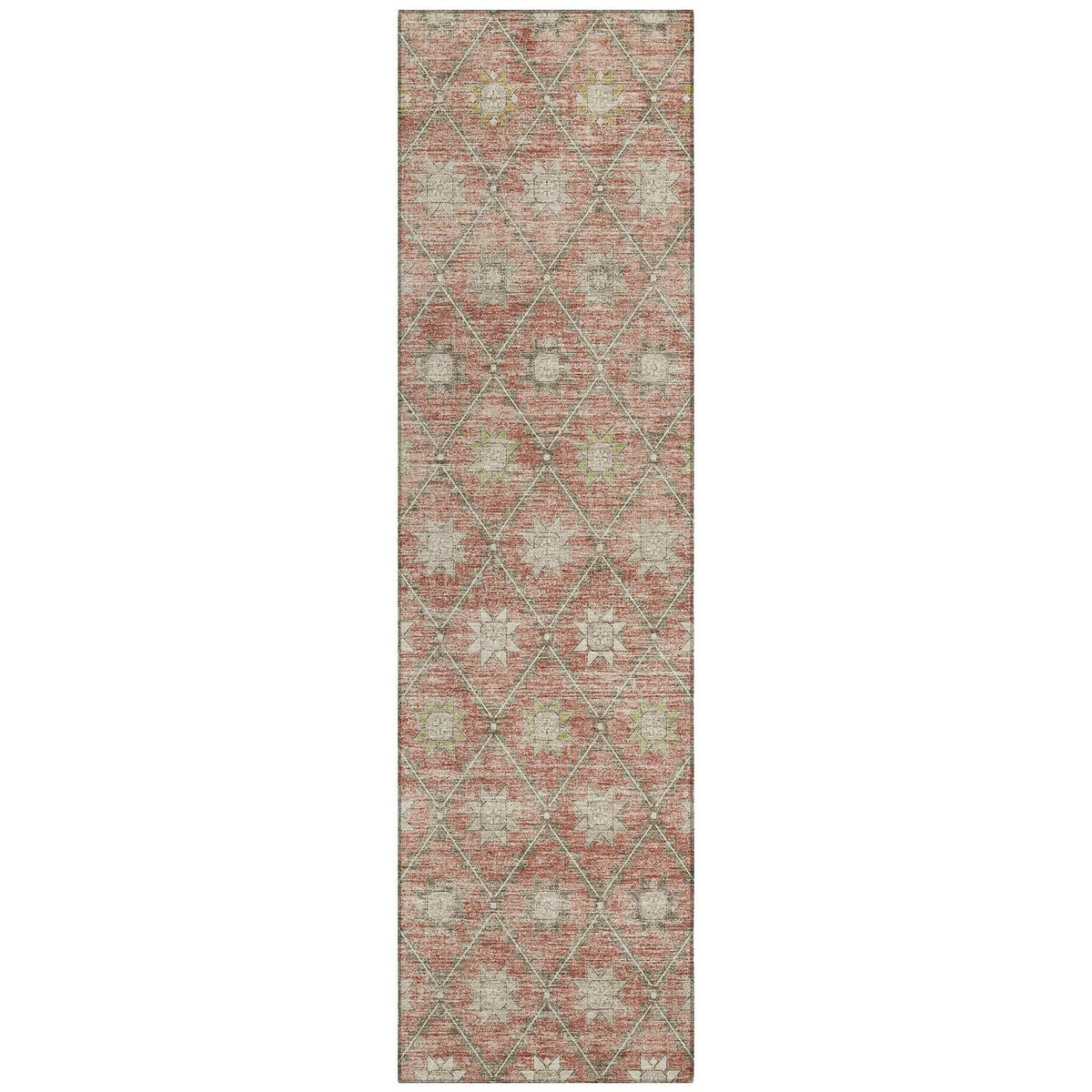 Addison Rugs Uraas Orange Washable Indoor-Outdoor Rug