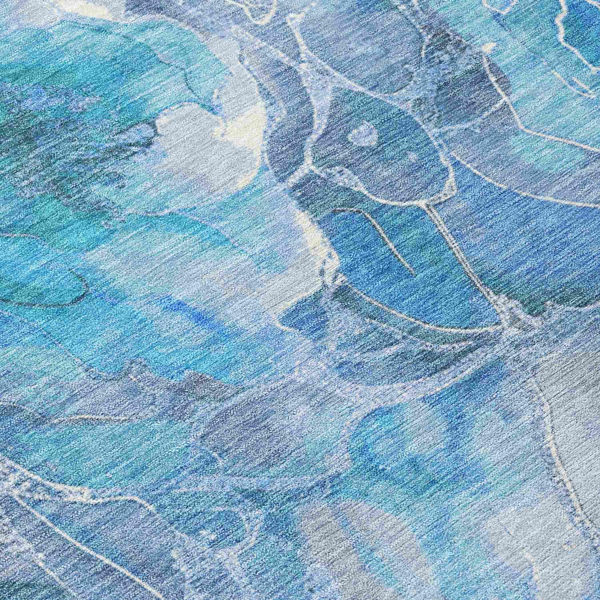 Addison Rugs Uraien Blue Washable Indoor-Outdoor Rug