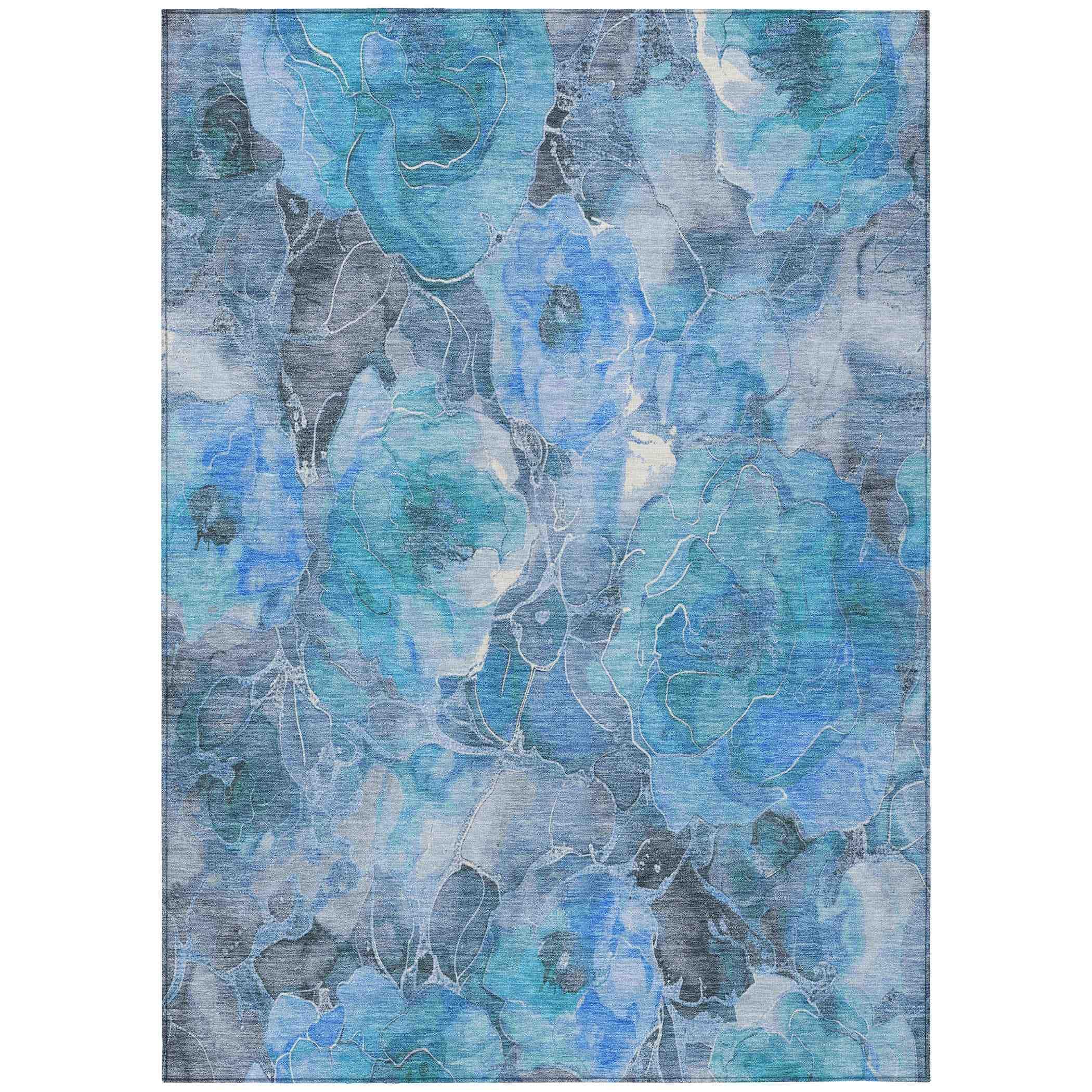 Addison Rugs Uraien Blue Washable Indoor-Outdoor Rug