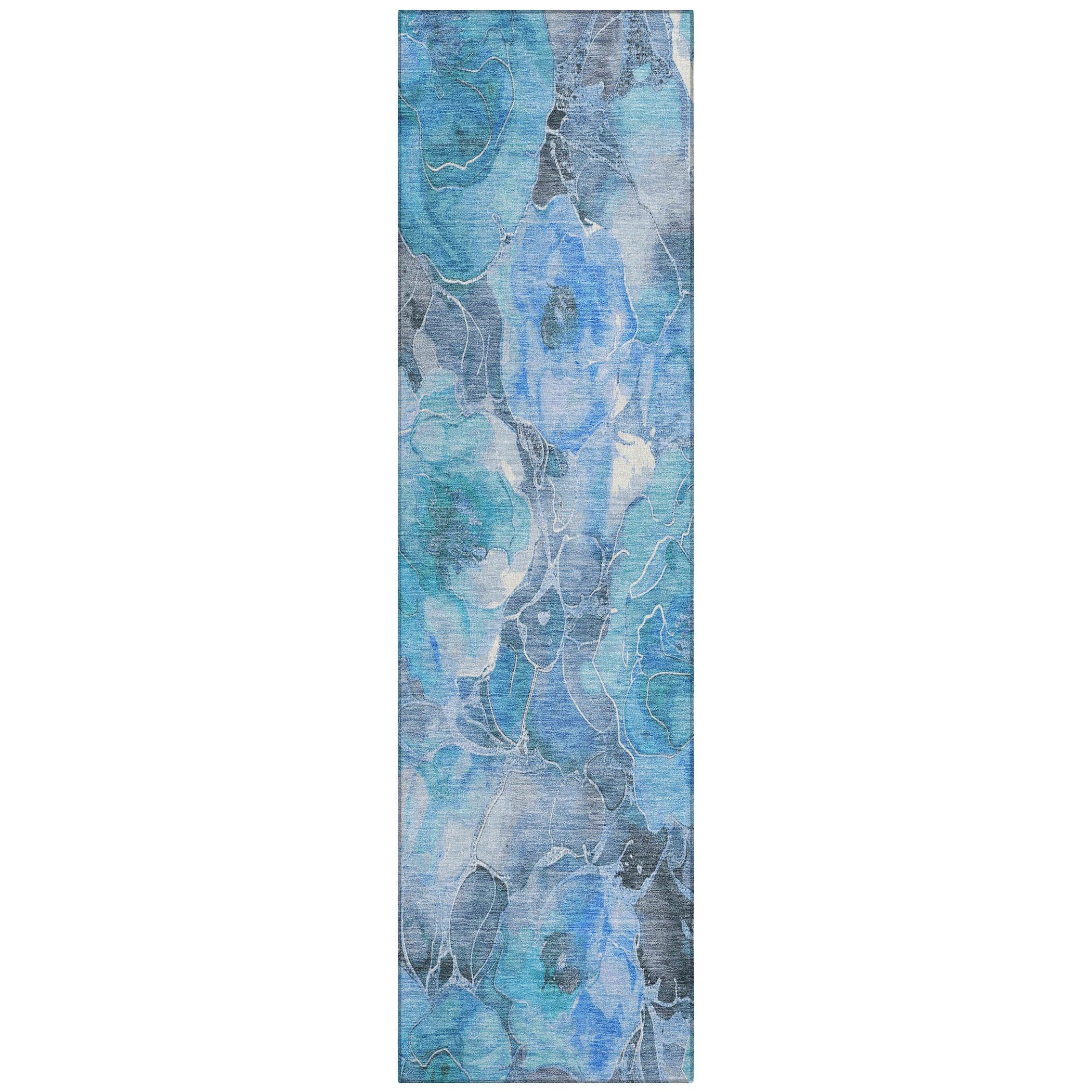 Addison Rugs Uraien Blue Washable Indoor-Outdoor Rug