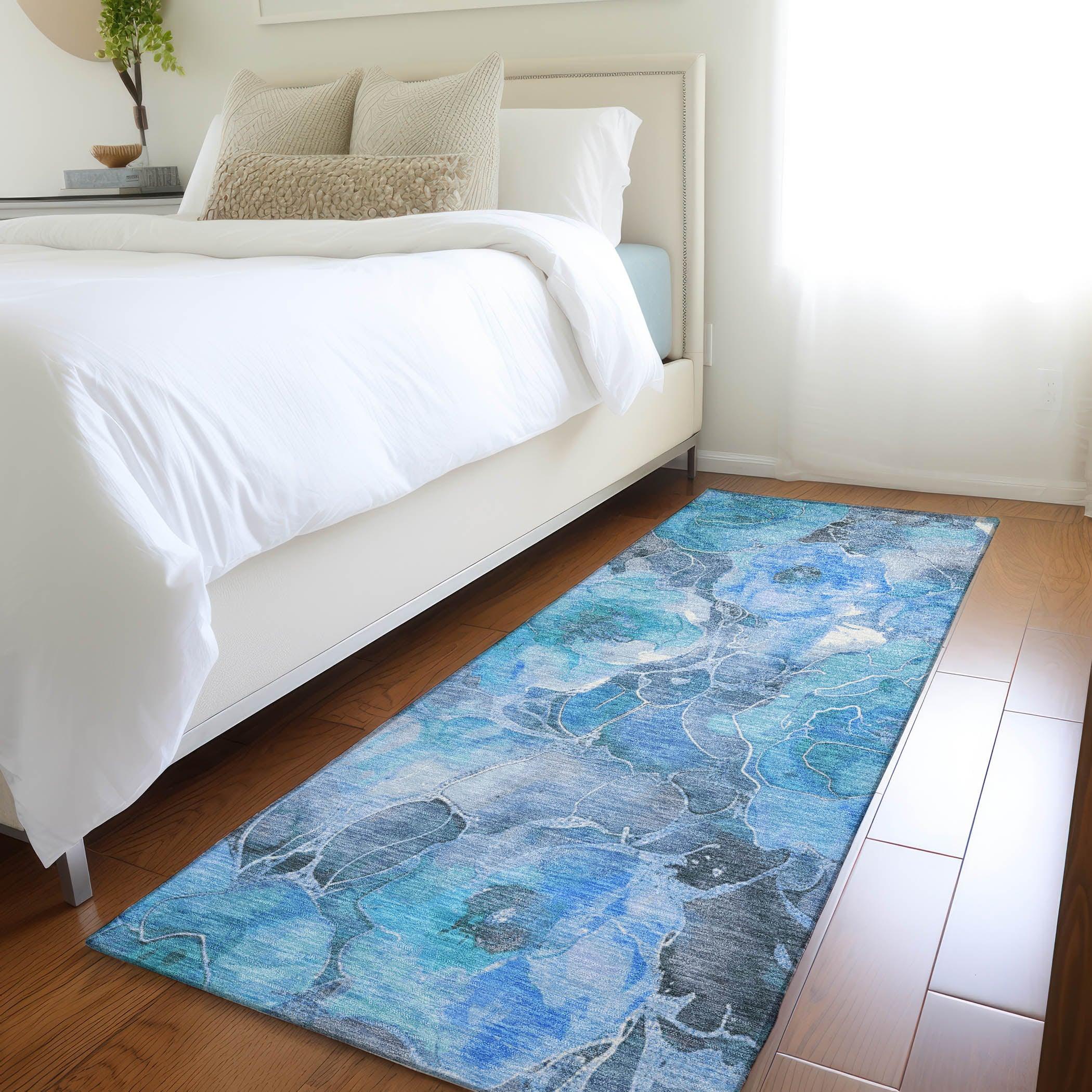 Addison Rugs Uraien Blue Washable Indoor-Outdoor Rug