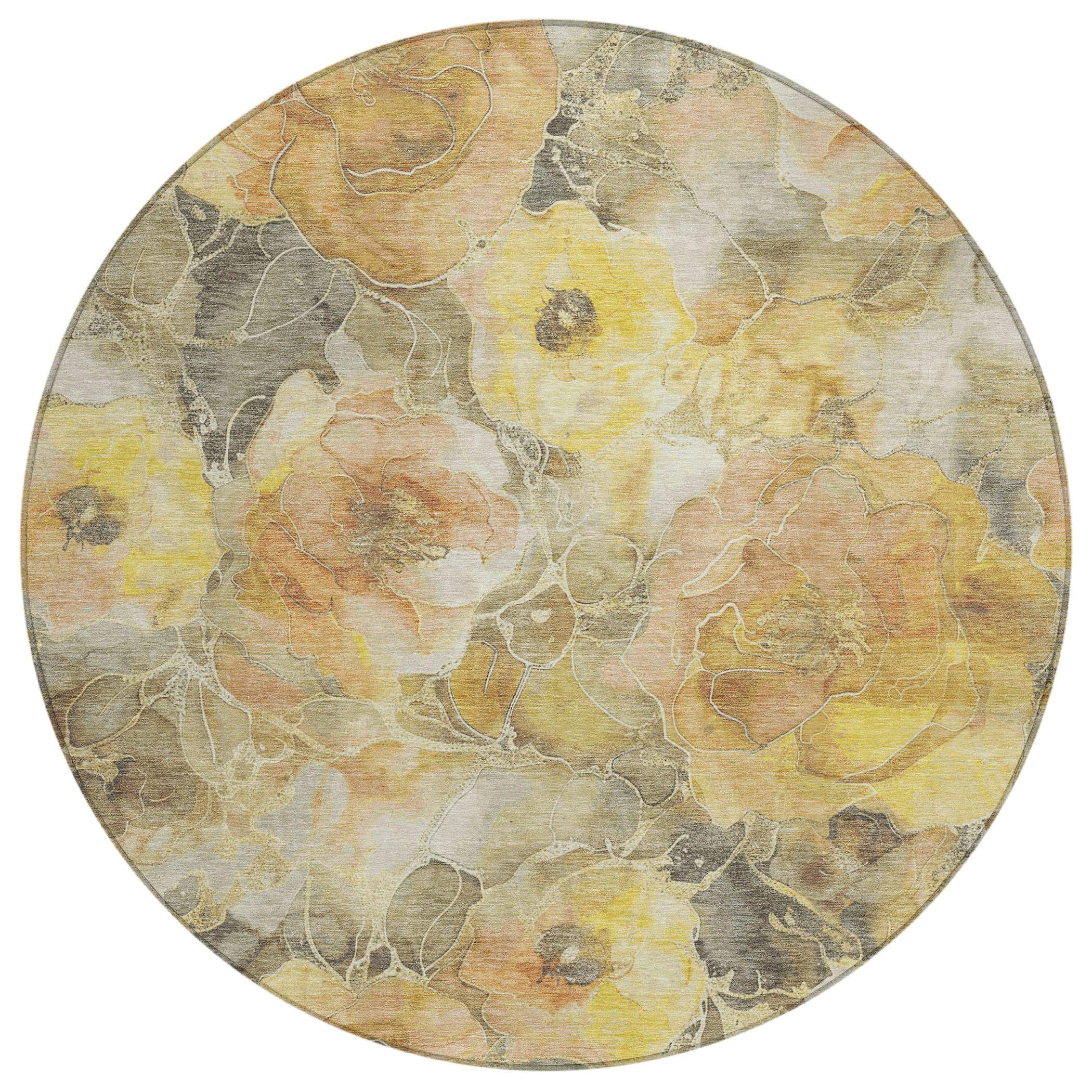 Addison Rugs Uraien Gold Washable Indoor-Outdoor Rug