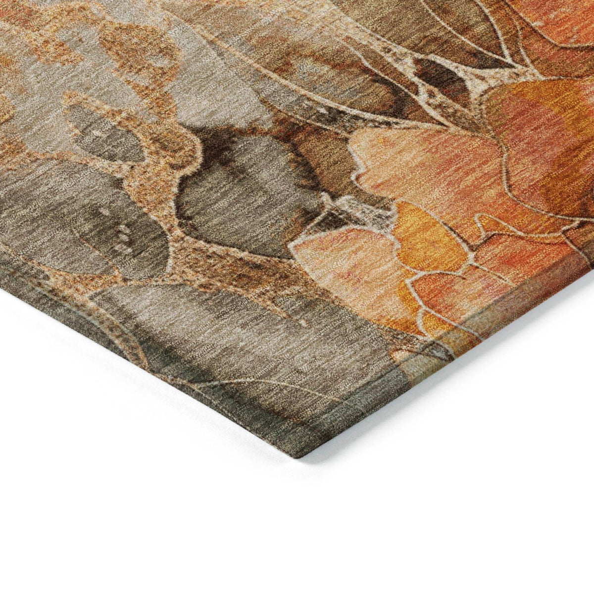 Addison Rugs Uraien Orange Washable Indoor-Outdoor Rug