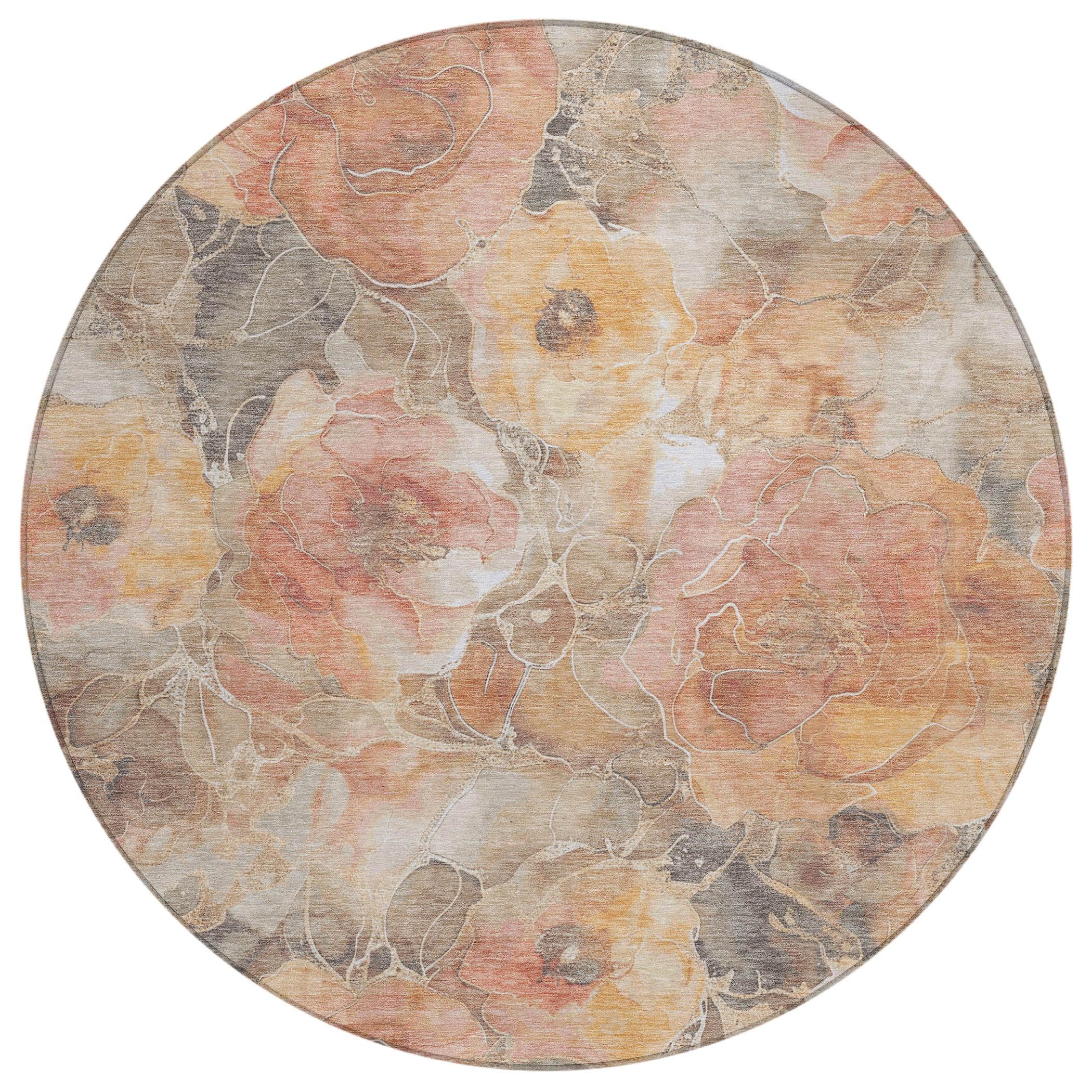 Addison Rugs Uraien Peach Washable Indoor-Outdoor Rug
