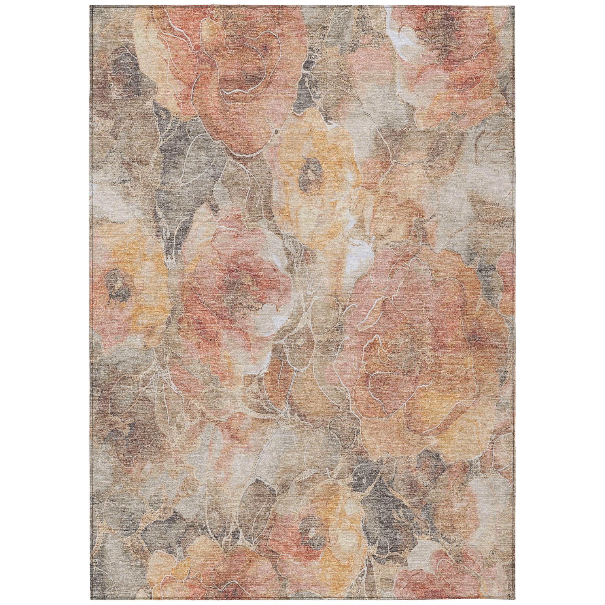 Addison Rugs Uraien Peach Washable Indoor-Outdoor Rug