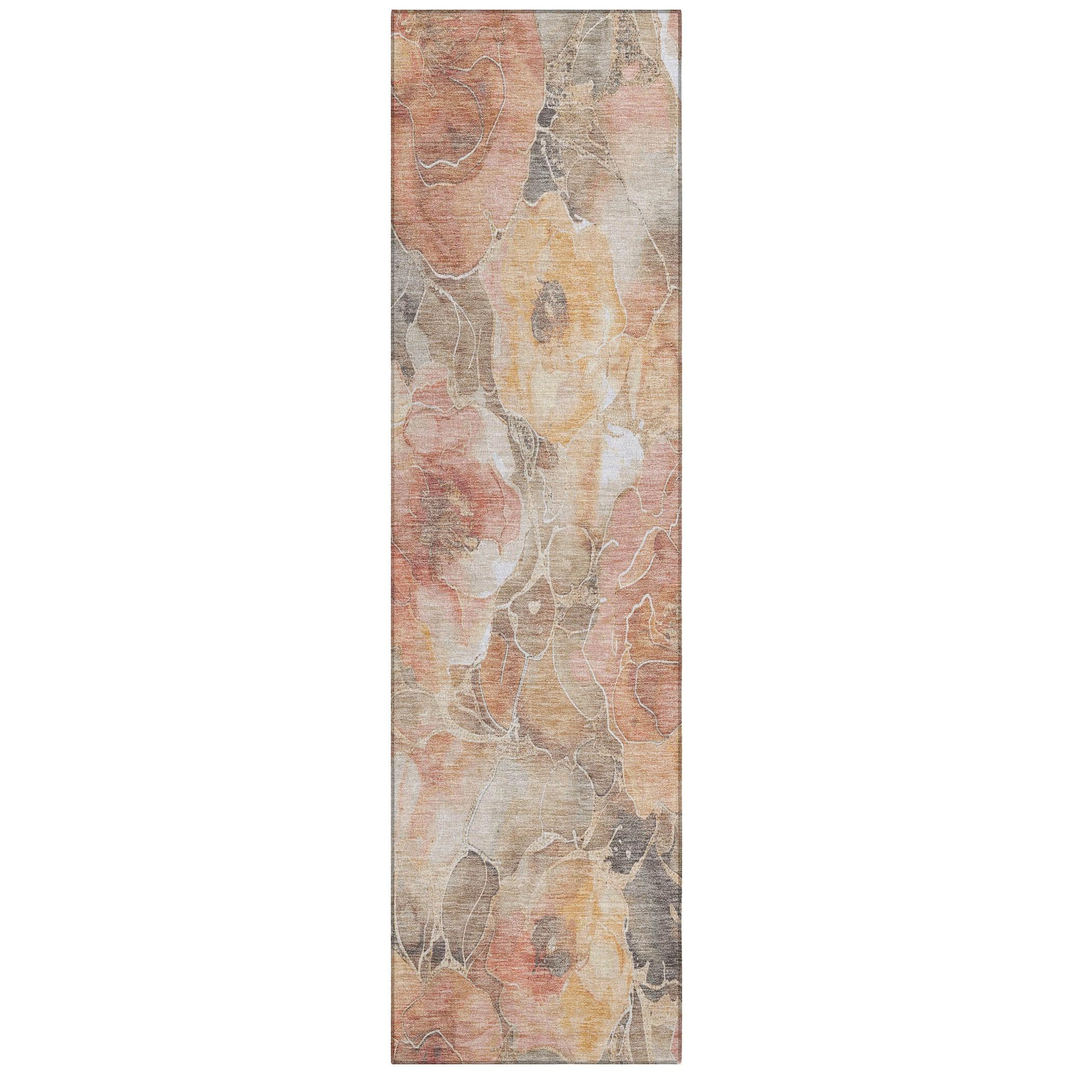 Addison Rugs Uraien Peach Washable Indoor-Outdoor Rug