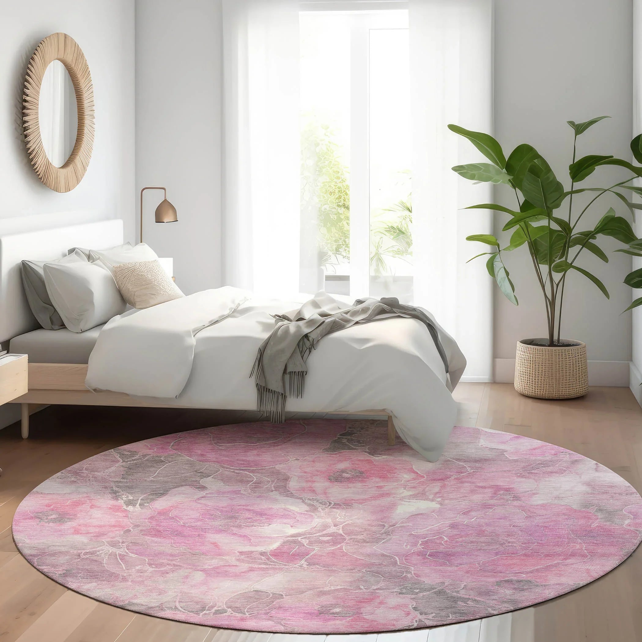 Addison Rugs Uraien Pink Washable Indoor-Outdoor Rug