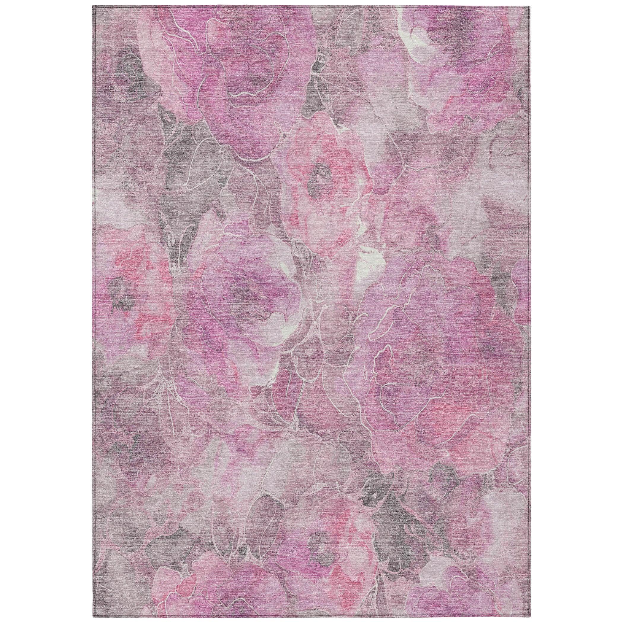 Addison Rugs Uraien Pink Washable Indoor-Outdoor Rug