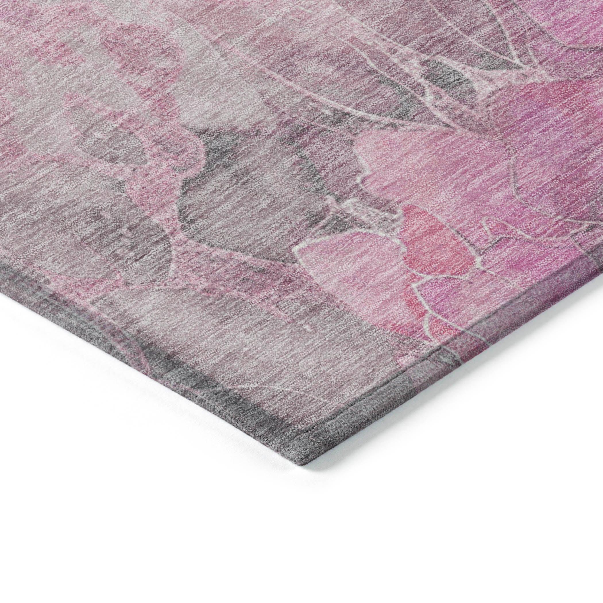 Addison Rugs Uraien Pink Washable Indoor-Outdoor Rug