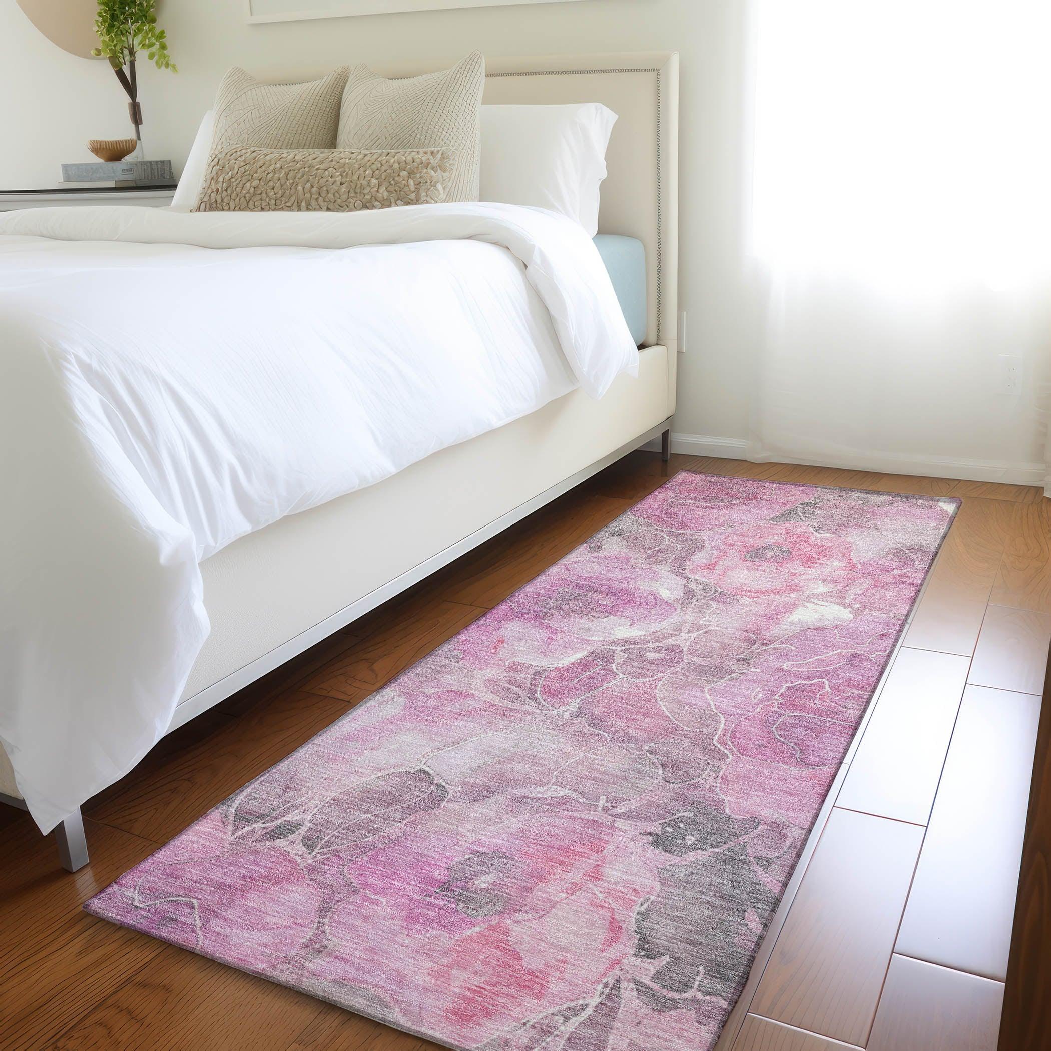 Addison Rugs Uraien Pink Washable Indoor-Outdoor Rug