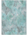 Addison Rugs Uraien Teal Washable Indoor-Outdoor Rug