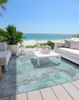Addison Rugs Uraien Teal Washable Indoor-Outdoor Rug
