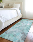 Addison Rugs Uraien Teal Washable Indoor-Outdoor Rug