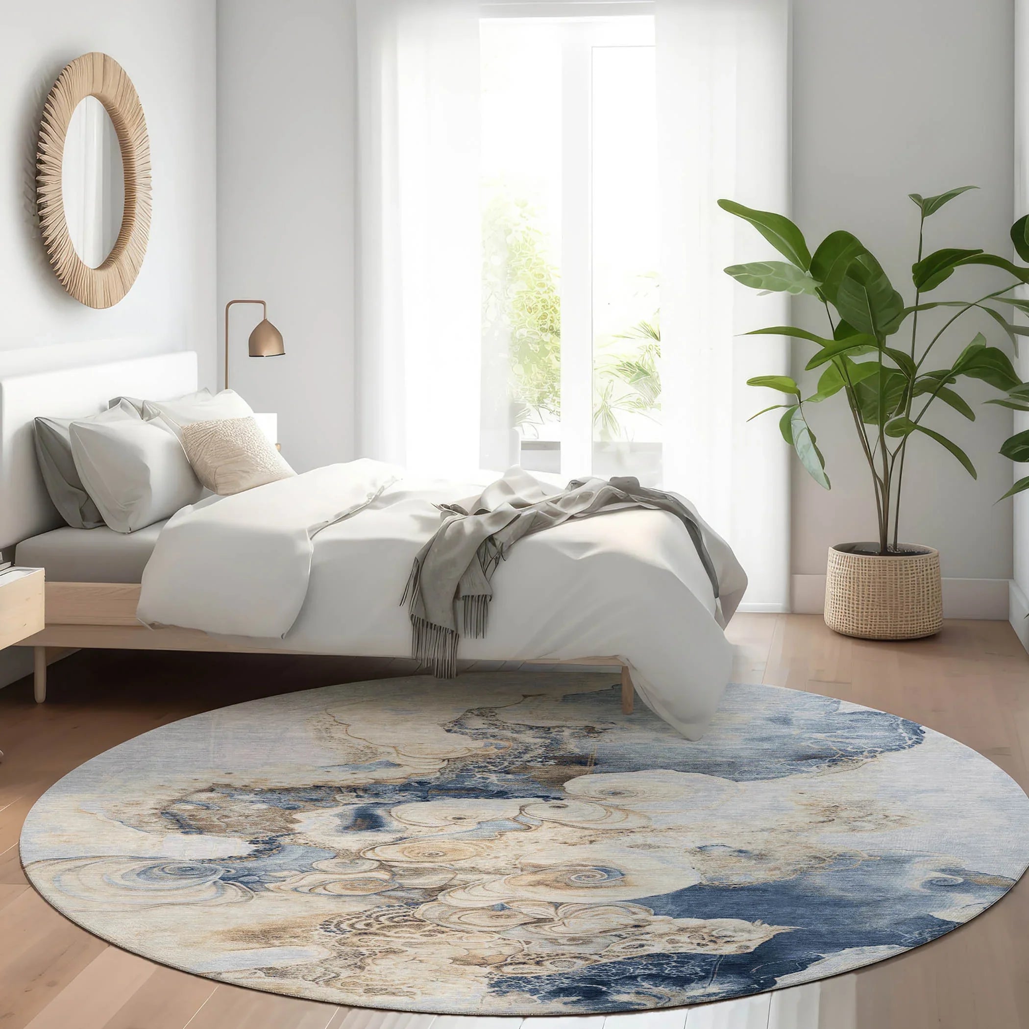 Addison Rugs Uraion Blue Washable Indoor-Outdoor Rug