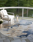 Addison Rugs Uraion Blue Washable Indoor-Outdoor Rug