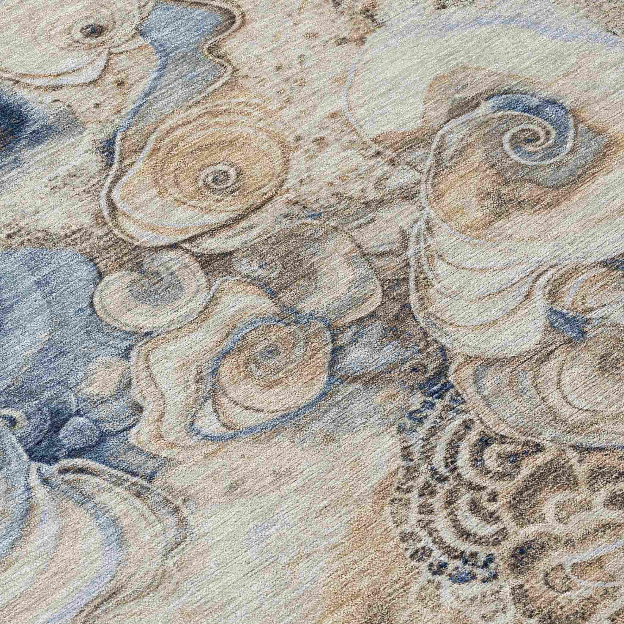 Addison Rugs Uraion Blue Washable Indoor-Outdoor Rug