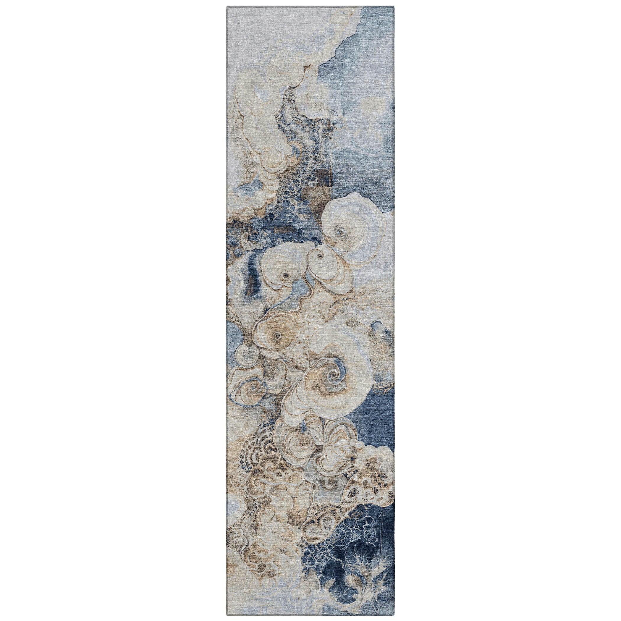 Addison Rugs Uraion Blue Washable Indoor-Outdoor Rug