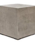 Bloc Concrete Outdoor Square End Table