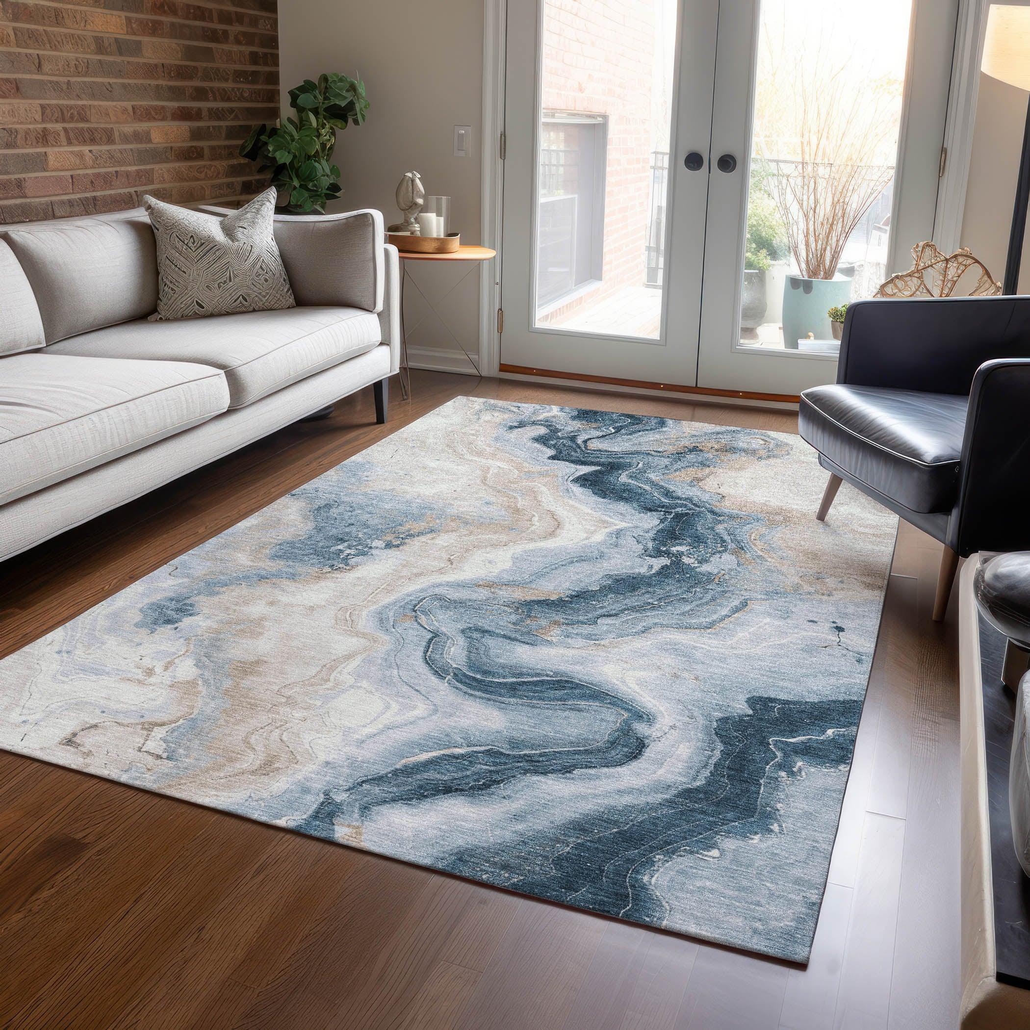 Addison Rugs Vaelain Beige Washable Indoor-Outdoor Rug