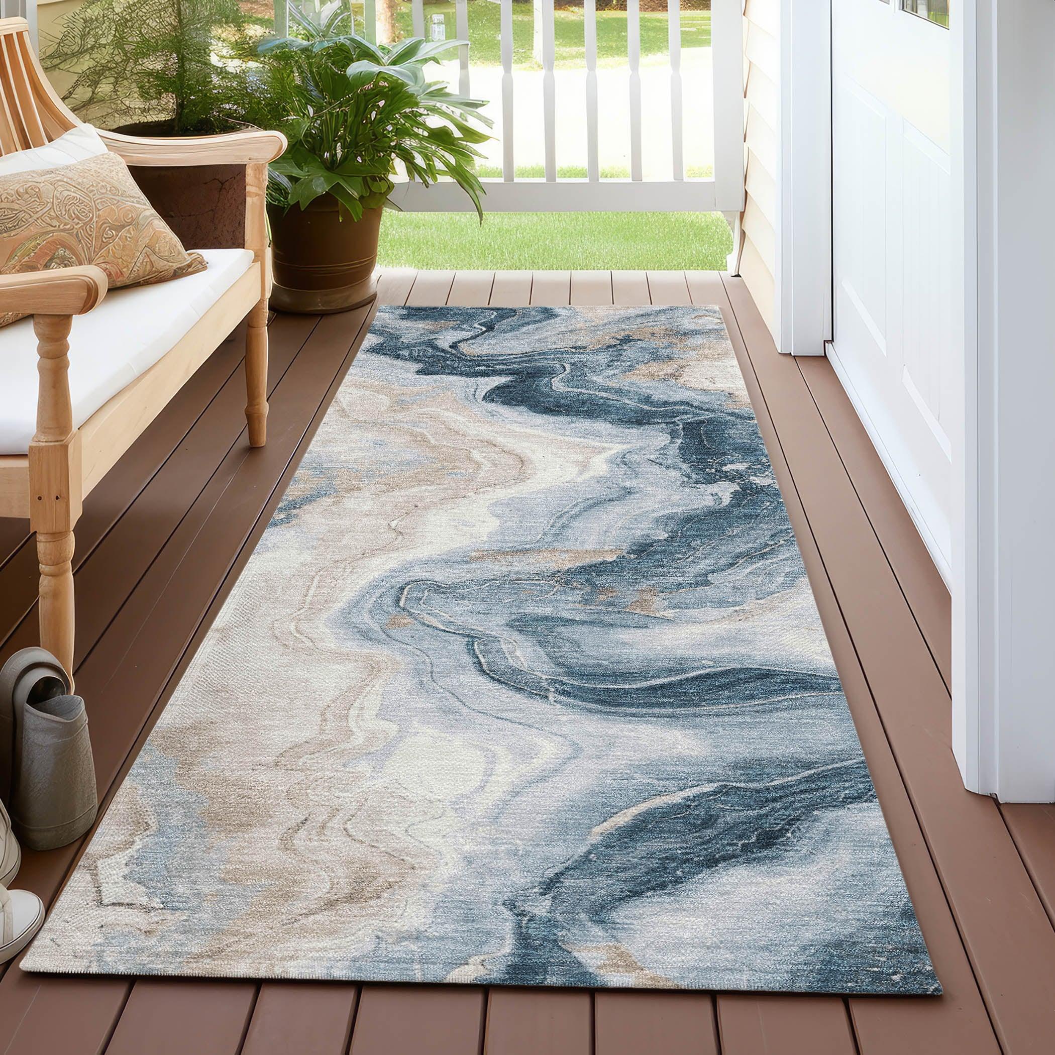 Addison Rugs Vaelain Beige Washable Indoor-Outdoor Rug