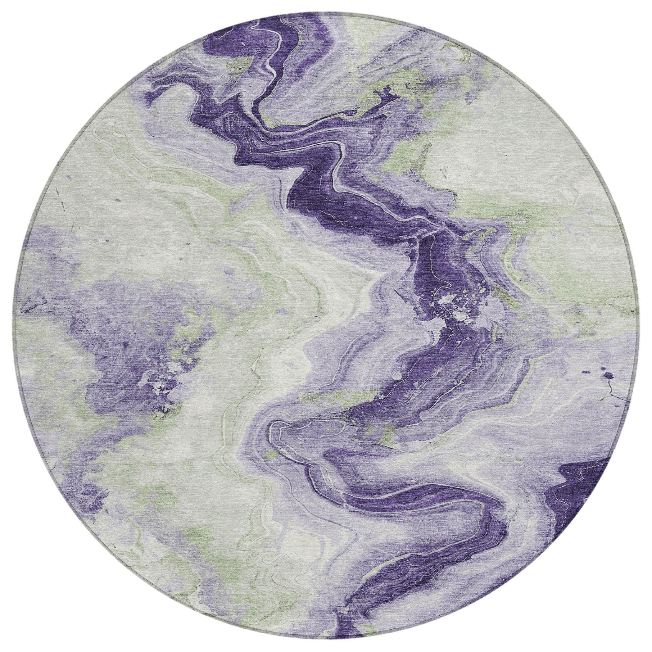 Addison Rugs Vaelain Purple Washable Indoor-Outdoor Rug