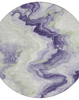Addison Rugs Vaelain Purple Washable Indoor-Outdoor Rug