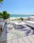 Addison Rugs Vaelain Purple Washable Indoor-Outdoor Rug