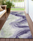 Addison Rugs Vaelain Purple Washable Indoor-Outdoor Rug