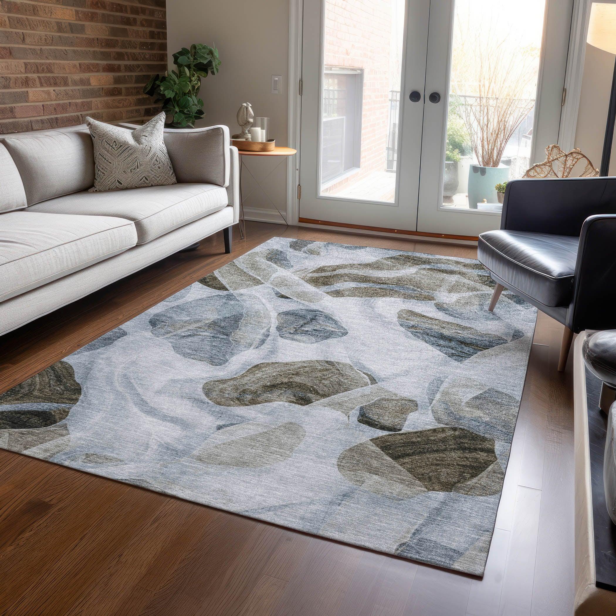 Addison Rugs Vaelanor Blue Washable Indoor-Outdoor Rug