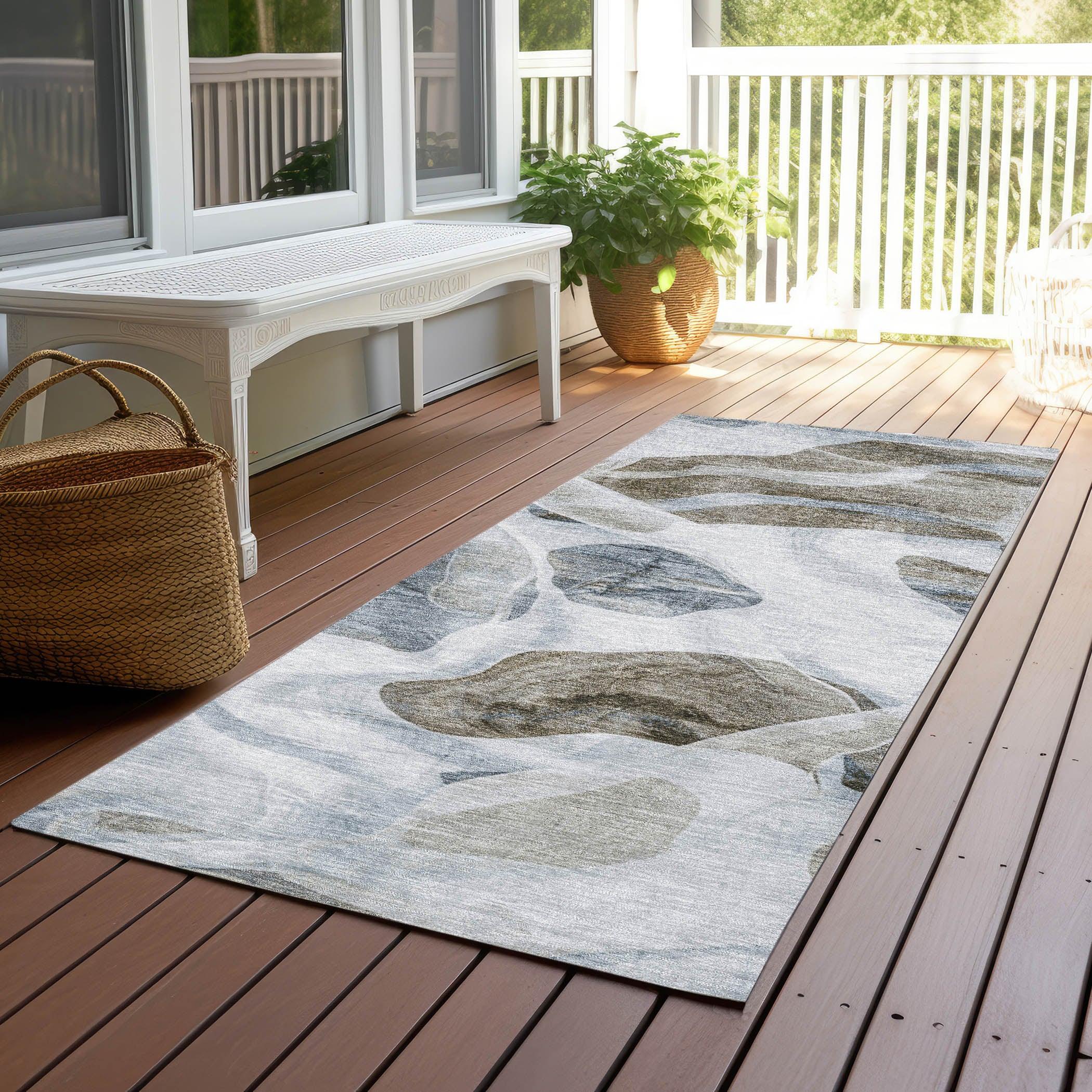Addison Rugs Vaelanor Blue Washable Indoor-Outdoor Rug
