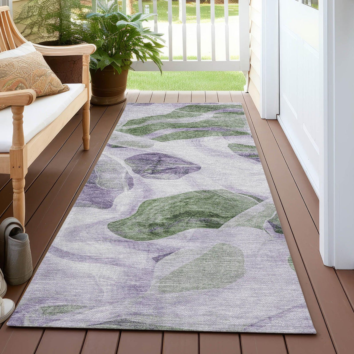 Addison Rugs Vaelanor Purple Washable Indoor-Outdoor Rug