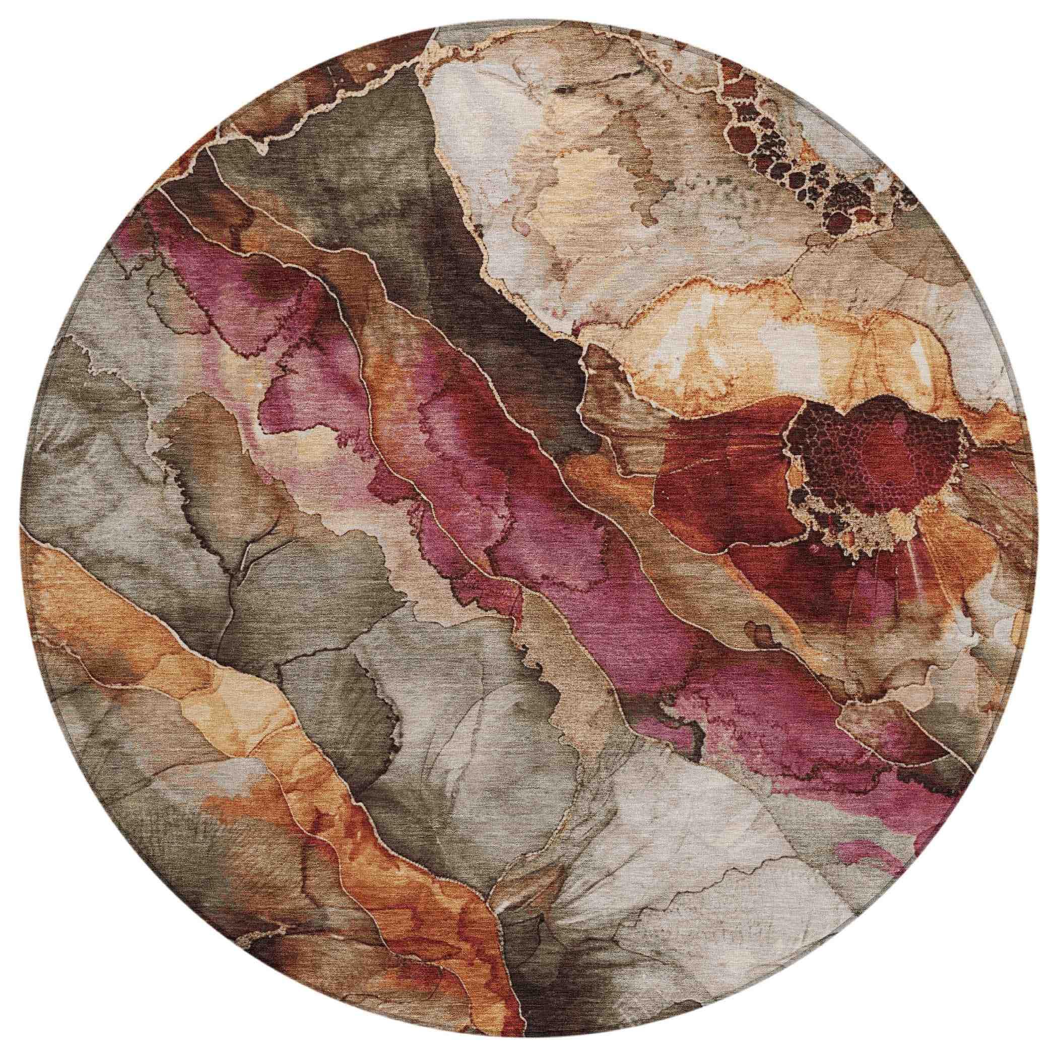 Addison Rugs Vaelara Brown Washable Indoor-Outdoor Rug
