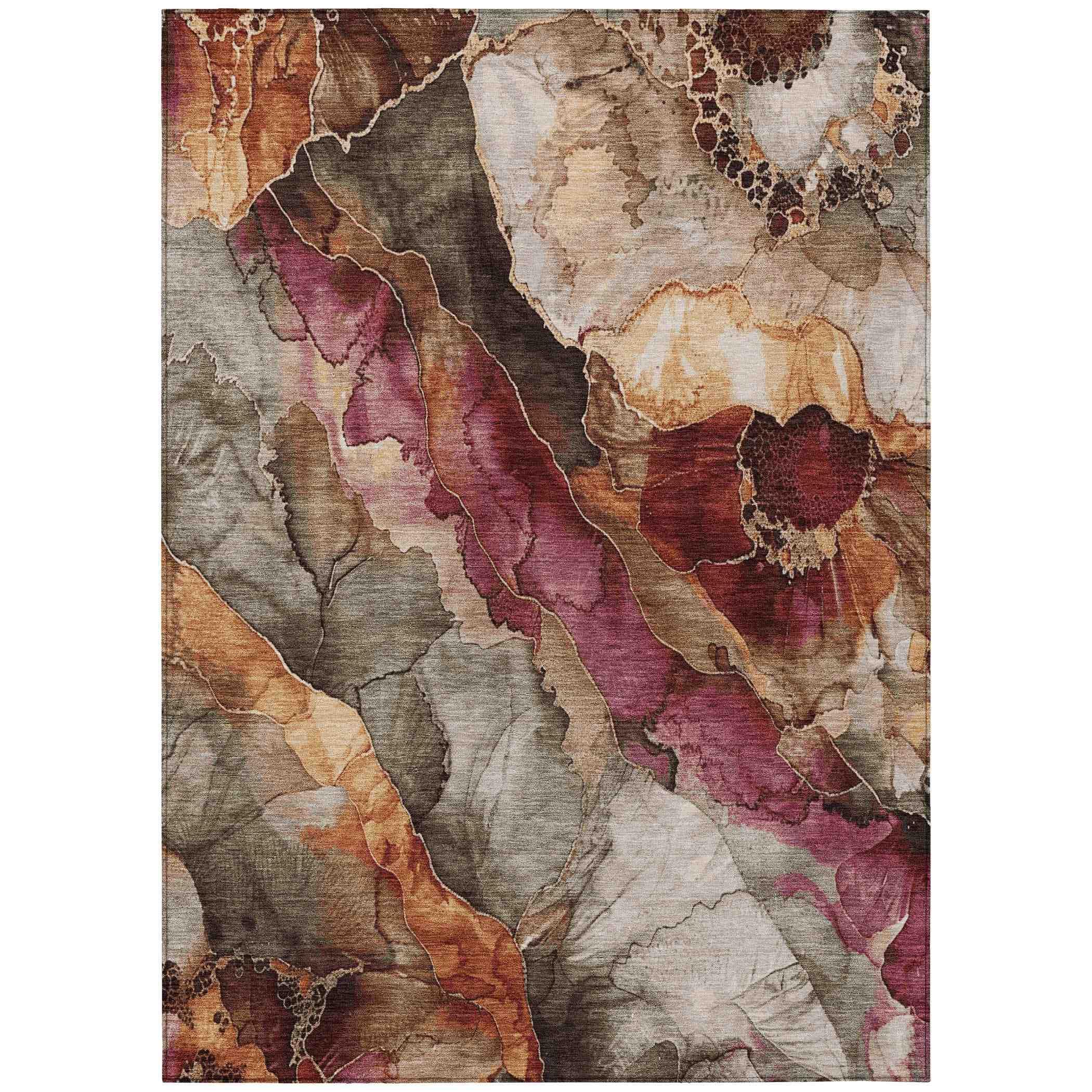 Addison Rugs Vaelara Brown Washable Indoor-Outdoor Rug